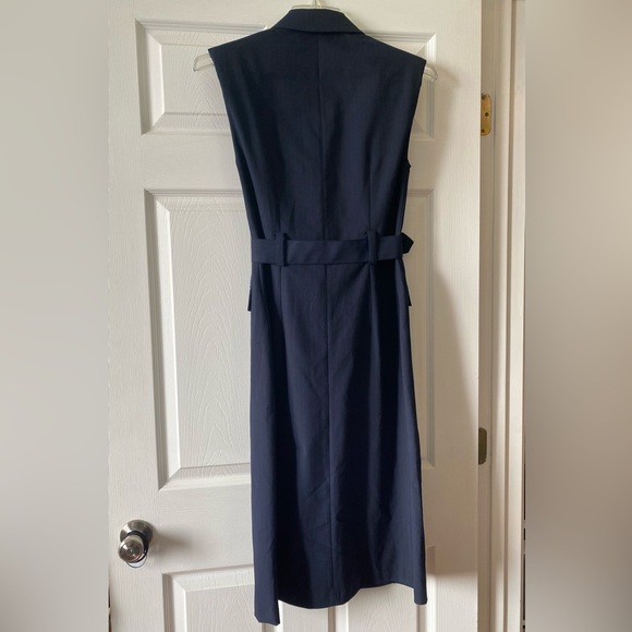 ZARA PINSTRIPE TRENCH DRESS SIZE S - Picture 7 of 11